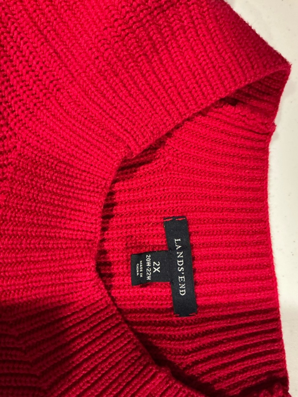 Lands' End Women's Berry Crew Neck Sweater